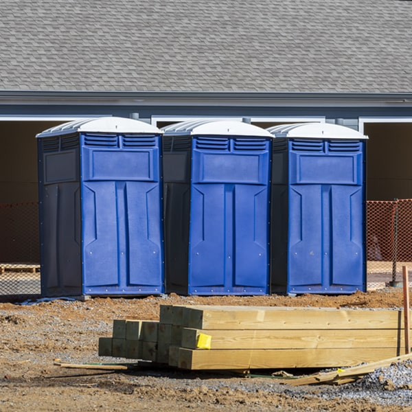 how often are the portable restrooms cleaned and serviced during a rental period in Centerfield UT